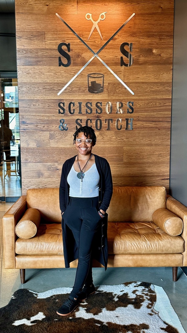 Ashley, stylist at Scissors & Scotch Uptown Charlotte