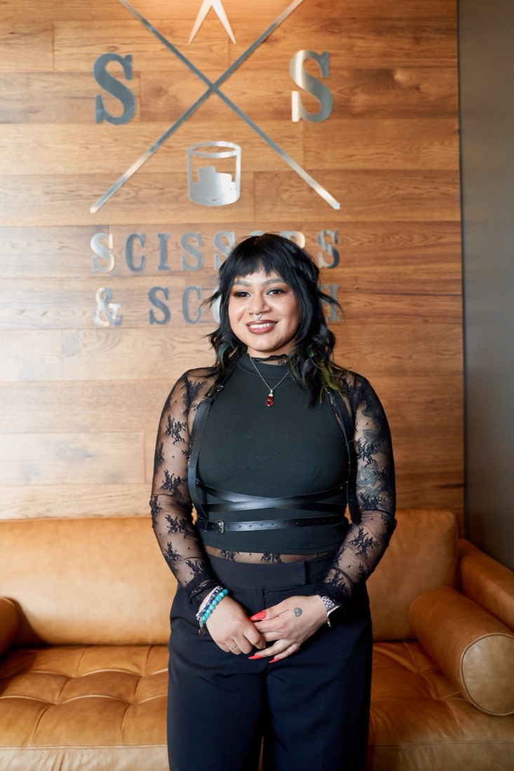 Flor, stylist at Scissors & Scotch Uptown Charlotte